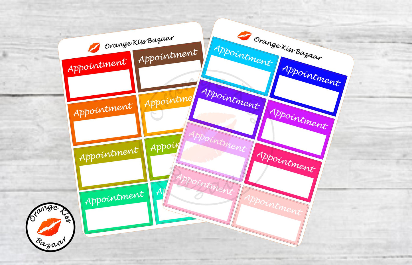 Appointment Half Box Sticker Set