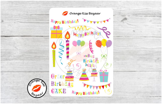 Birthday Decorative Sticker
