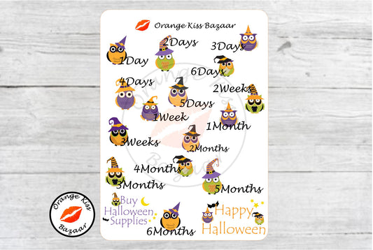Halloween Owls - Countdown