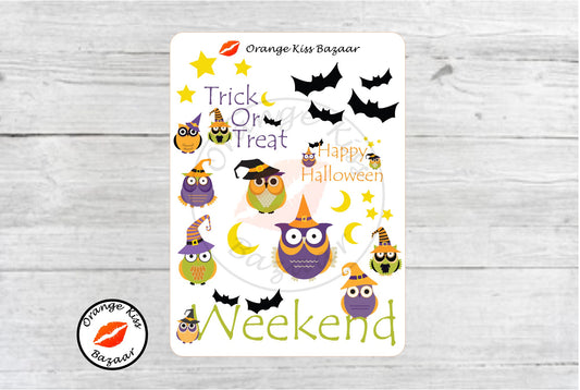 Halloween Owl Decorative Stickers