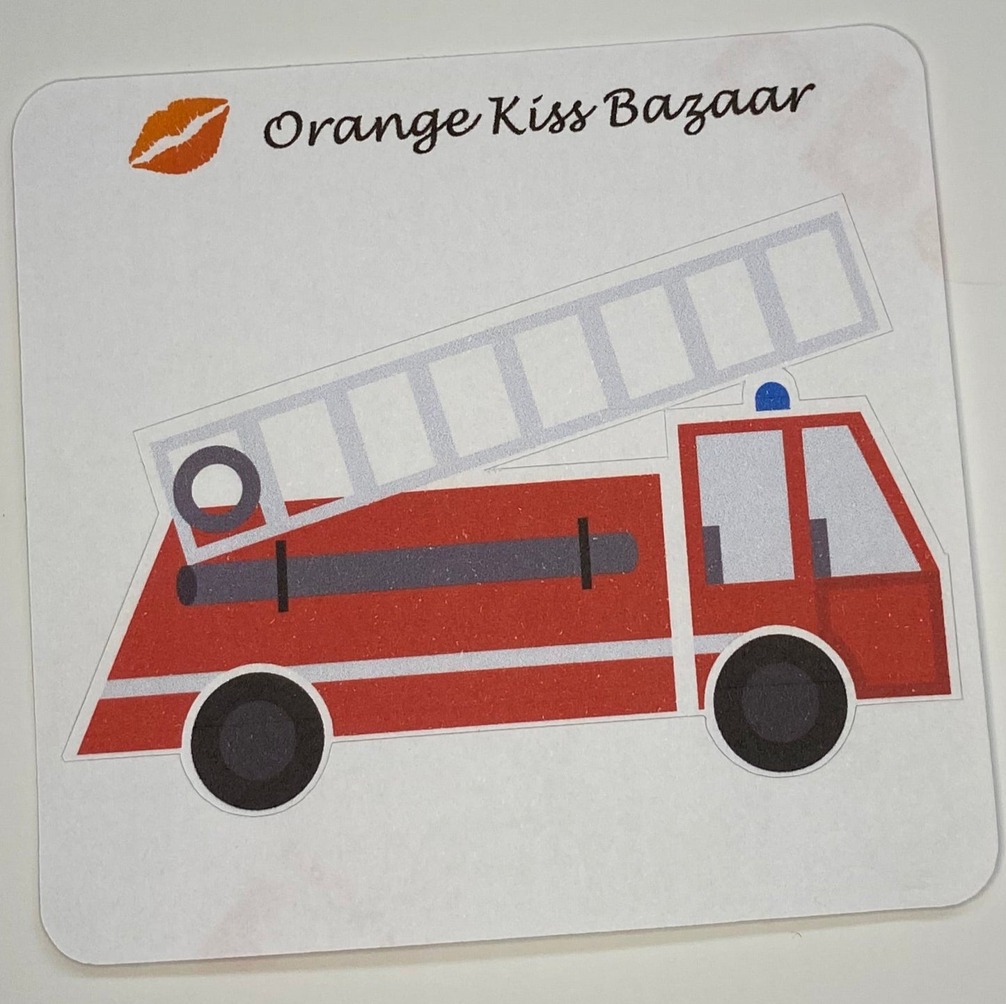 Fire truck Single sticker