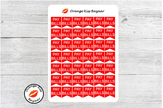 Pay Bills Flags