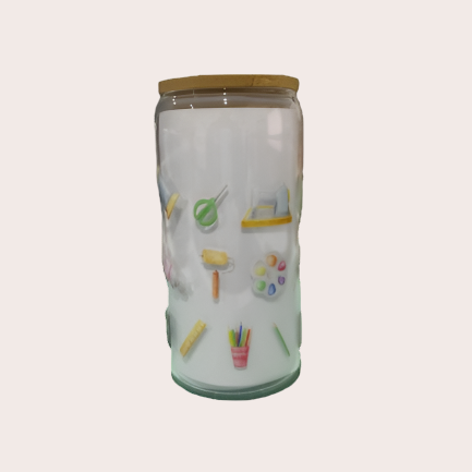 Watercolour Craft  - 500mil Glass Can