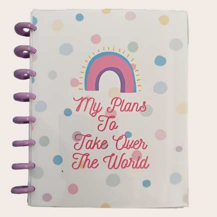 A5 Discbound Notebook - My Plans To Take Over The World